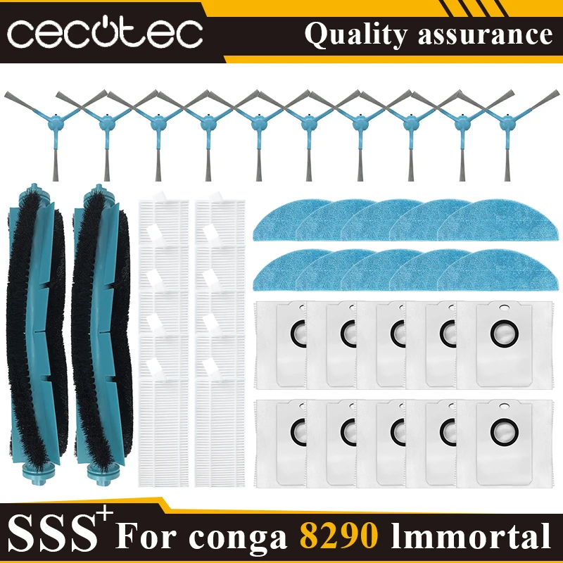 

Compatible for Cecotec Conga 8290 Immortal/7490 Immortal Mop Replacement filter Accessories Spare Parts