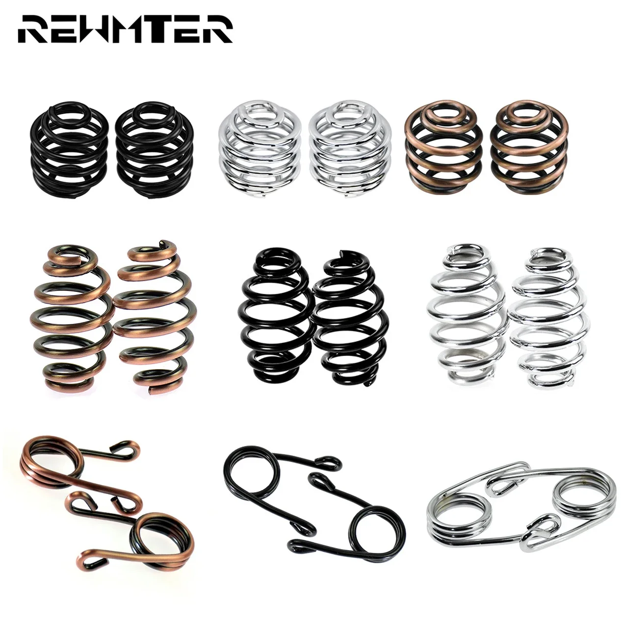 Motorcycle Solo Seat Mount Kit Seat Springs Bronze/Black/Chrome For Harley Bobber Chopper Custom Sportster  For Honda For Yamaha