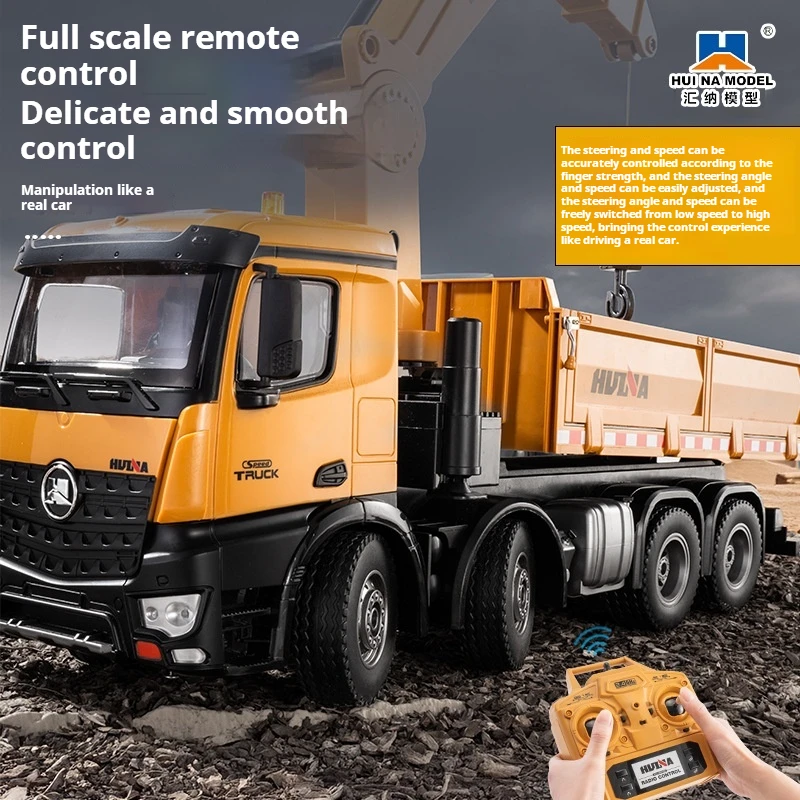 Huina 1538 télécommande camion à benne basculante saisir bois 2.4G télécommande 26 canaux camion à benne basculante saisir bois RC modèle camion à benne basculante jouet