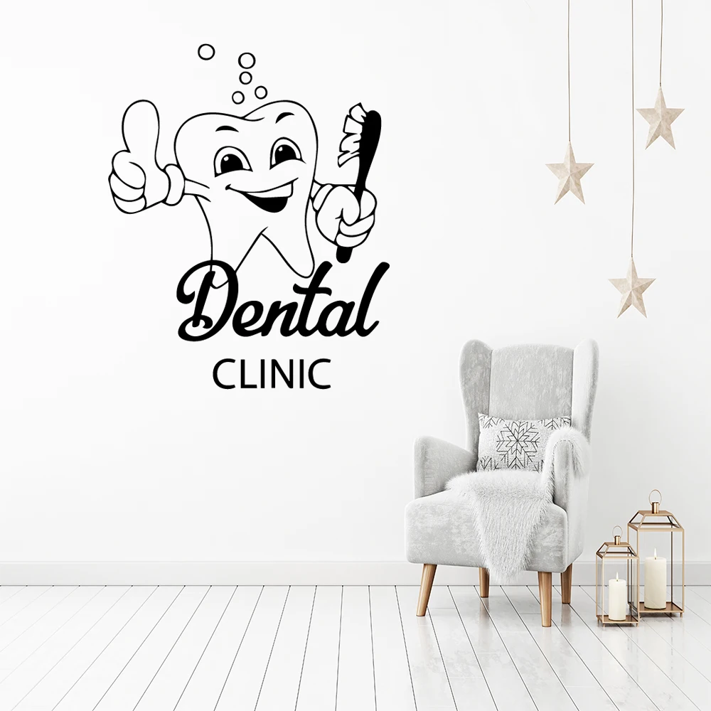 1PC Excellent Dental Home Decor Modern Acrylic Decoration For Door Decor Waterproof Wall Art Decal