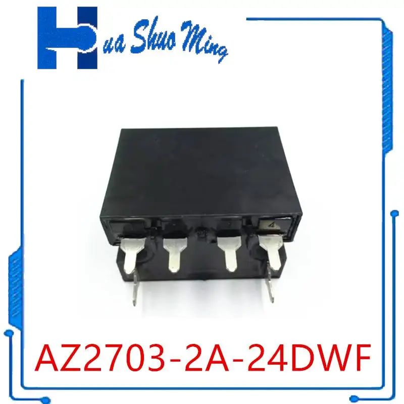 1 PÇS/LOTE AZ2703-2A-24DWF AZ2703-2A-24D 30A 24VDC