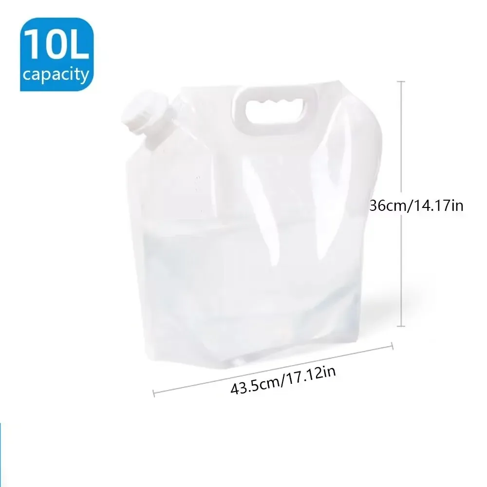 Outdoor Water Storage Bag 8L With Faucet Valve Travel Camping Food Grade Large Capacity Portable Foldable Plastic Water Bag image 4