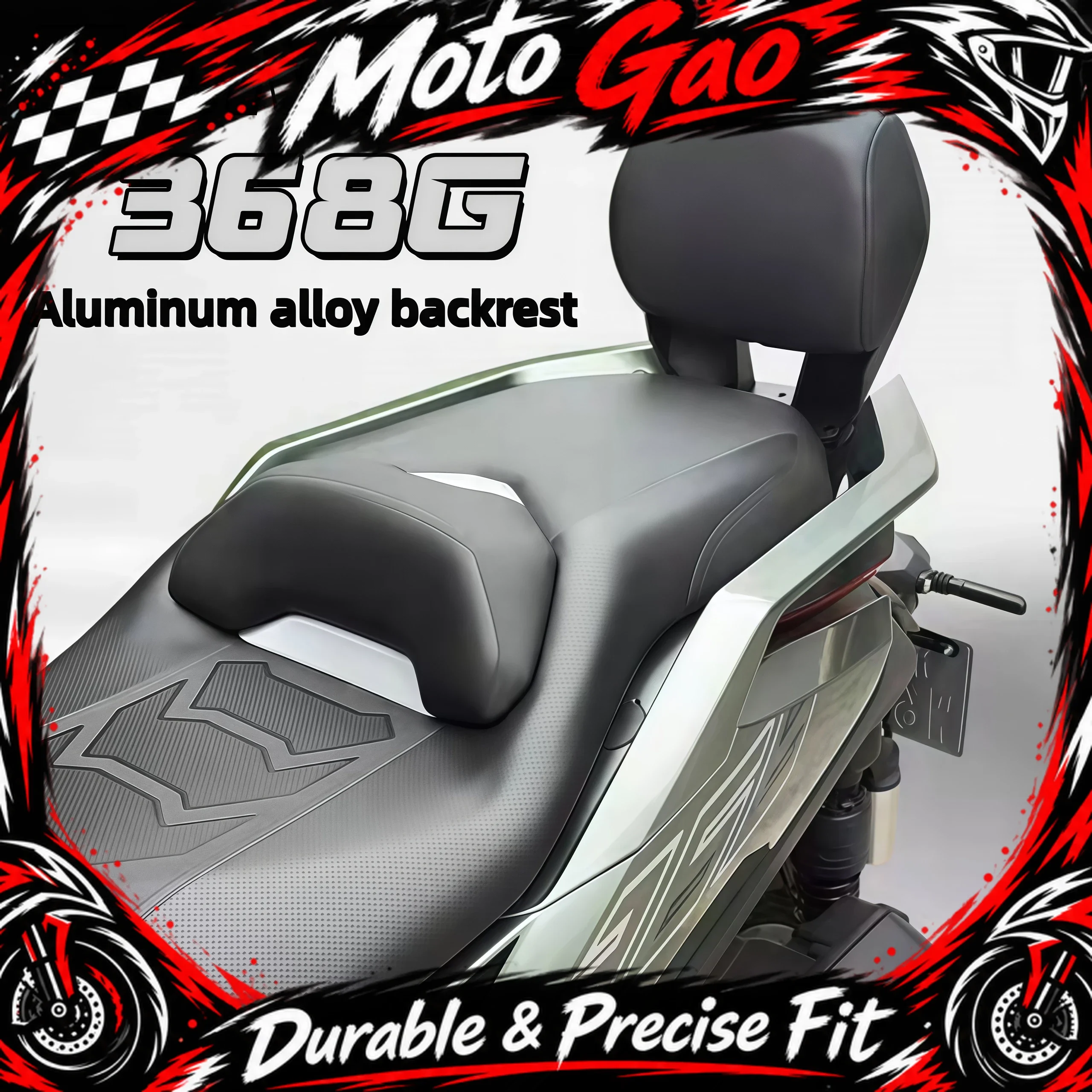 For ZONTES 368G backrest modification 368G passenger backrest lumbar support non-destructive installation rear cushion accessori
