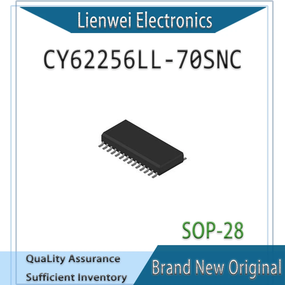 100% New Original CY62256LL-70SNC CY62256LL IC Chipset SOP-28
