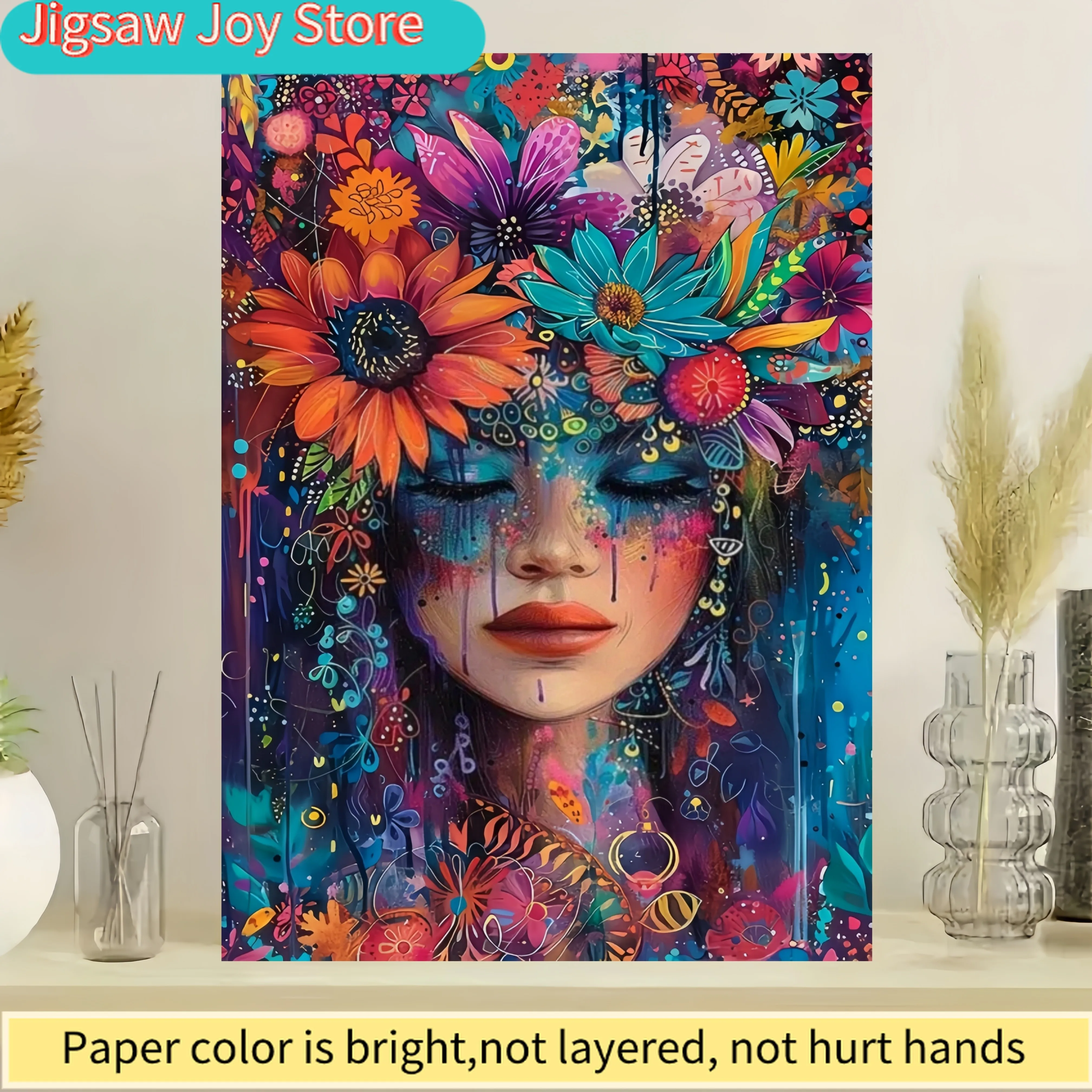 

300/500/1000 шт. бумажные пазлы с цветочным дизайном для взрослых, начинающих, для семейного досуга, подарок на день рождения для детей старше 14 лет