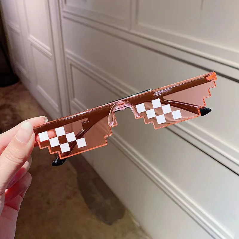 Nieuwe Randloze Mozaïek Zonnebril Dames Outdoor Eigenzinnige Persoonlijkheid Zonnebril Heren Buiten Plezier Brillen Uv400 Oculos De Sol