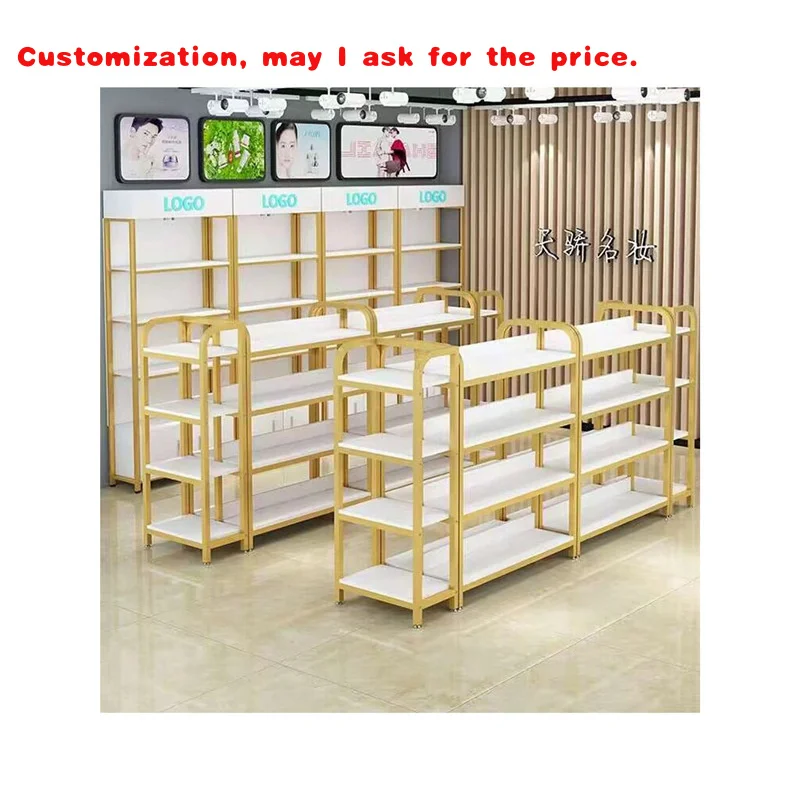 custom.Island Cabinet Supermarket Shelf Convenience Store Snack Display Cabinet Mother Store Cosmetics Display Stand Ra