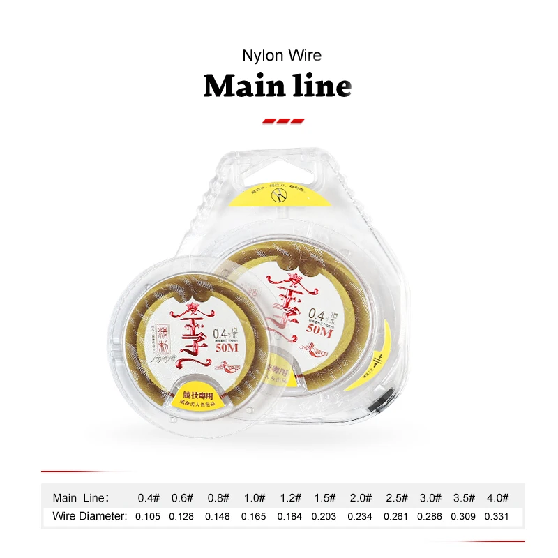 FJORD 50m Fishing Wire Nylon Elastic Fishing Thread Pescuit Monofilament Fishing Line Thread Accessories Tools Articles Stuff