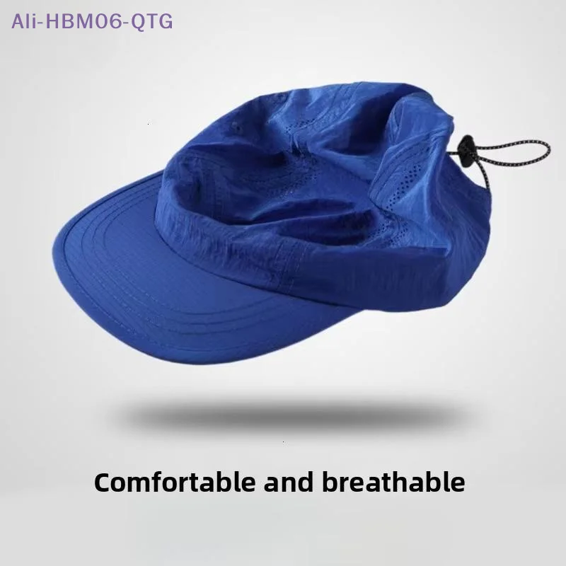 HOT Ultra-light 40g Quick Dry 5 Panel Cap Men Women Sun Hat Foldable Soft Brim Breathable Outdoor Running Sports Baseball Cap