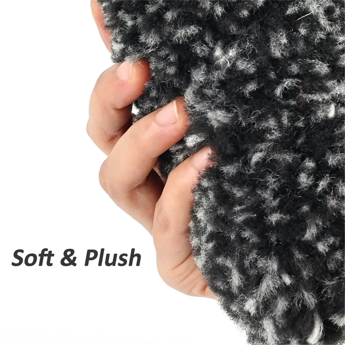 Sheep Wool-Like Fiber Wheel Wash Brush for Scratch-Free Detailing on Cars Trucks