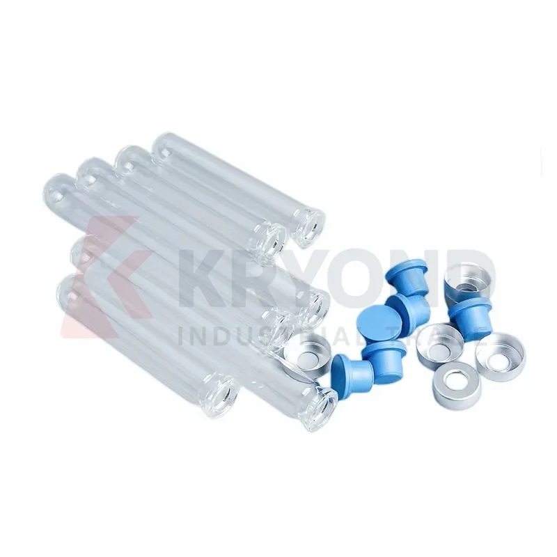 

Anaerobic Methanogen Culture Tube Crimp Ring Test Tube 18x100mm Crimp Top Headspace Cap With Butyl Plug Replace Hungate 10 EA