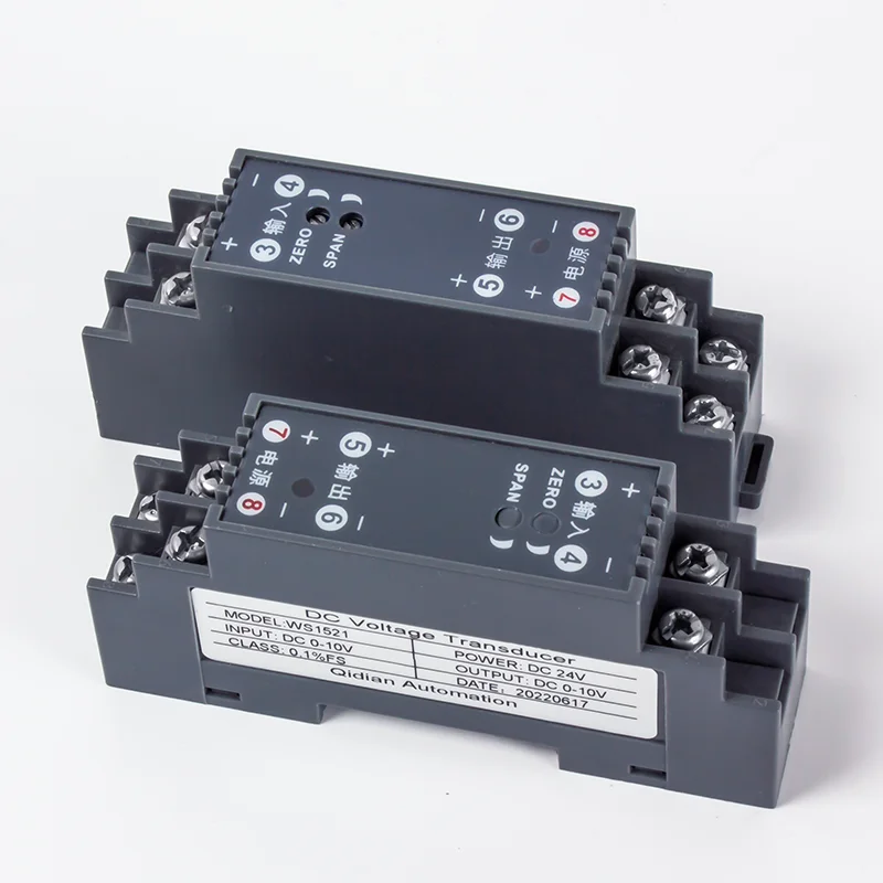 

Input 0-10V 50mA 75mV input DC signal isolation 4-20mA output Signal Converter current transmitter