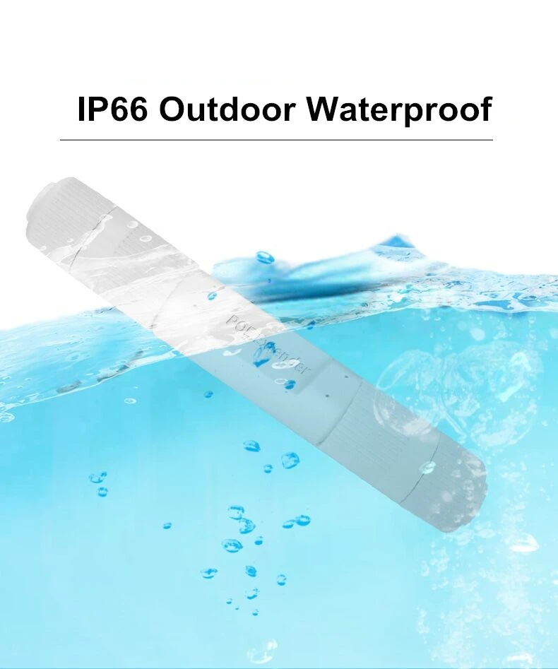 POE Extender Outdoor Waterproof 200m Extension 48V POE Repeater IEEE802.3at/af