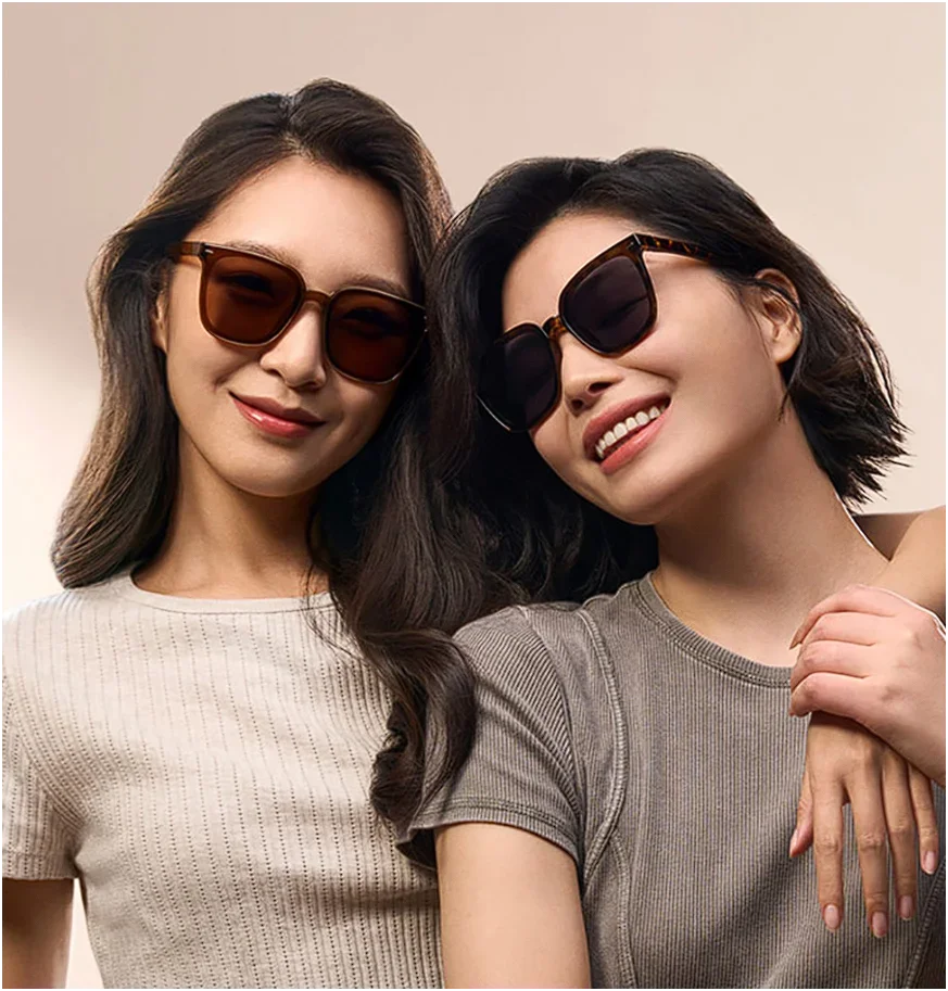 Xiaomi Mijia folding polarized sunglasses tortoiseshell coffee easy to store, fashion accompanying