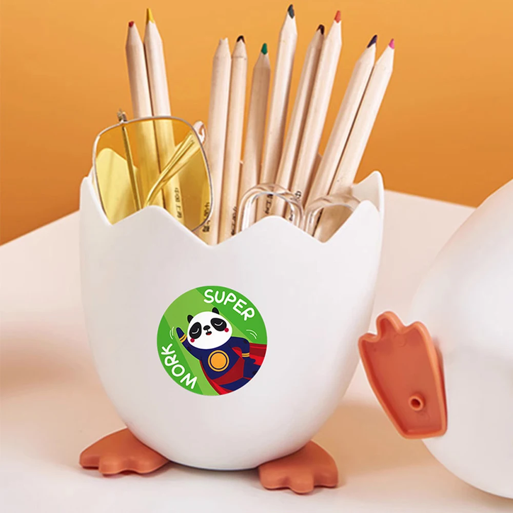 500 stücke/Rolle niedlichen Cartoon Tiere Belohnung Aufkleber für Kinder Schullehrer liefert klassische Spielzeug Geschenk Versiegelung dekorative Briefpapier