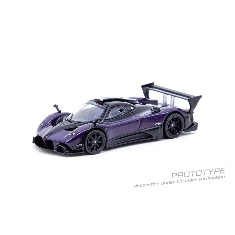 

Tarmac Works 1:64 Model Car Paga Zonda R Viola PSO Alloy Die-cast Sport Vehicle- Deep Purple