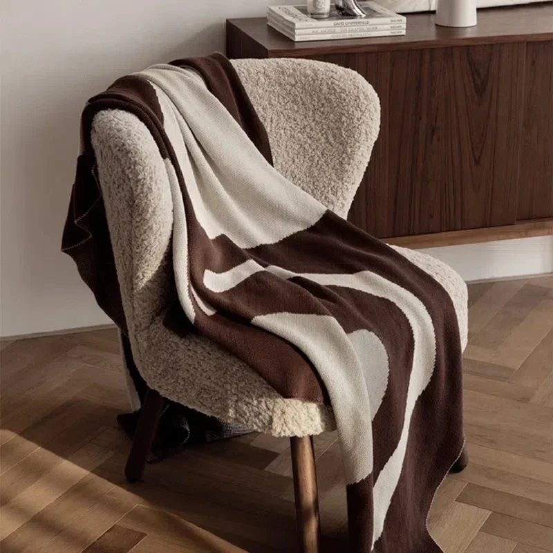 Nordic Sofa Blankets Summer Knitted Throw Blanket Lazy Travel Shawl Office Air Conditioning Nap Blanket Throw Blanket for Sofa