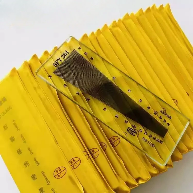 SFY264 SFY241 SFY2120 SFY280 Fabric Weft Density Mirror Textile Warp Weft Density Gauge Glass Plastic Screen Mesh Count Tester