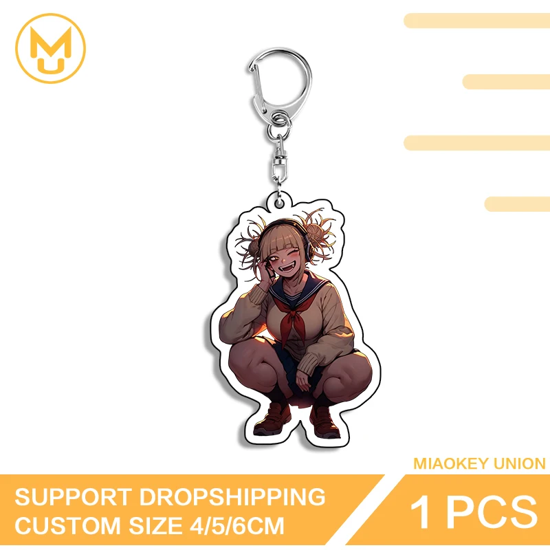 Toga Himiko Amusing Personality Acrylic Keyring Elf Like Glaring Trendy Anime Peripheral Product Exquisite Lightweight Decor