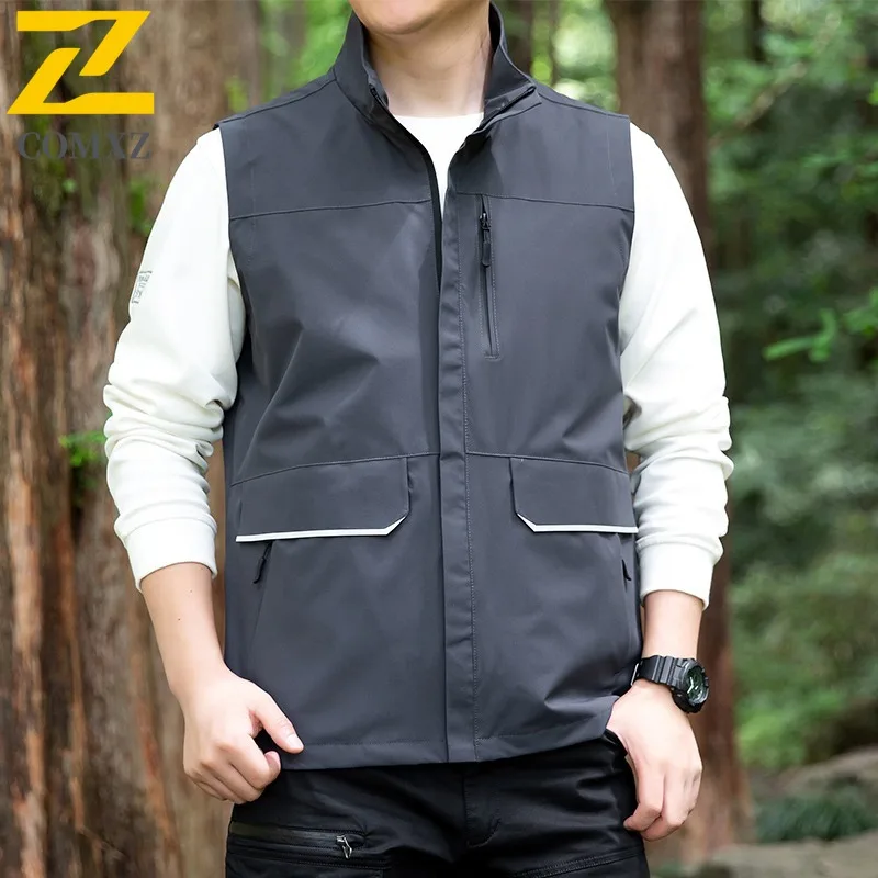 الرجال الصيف في الهواء الطلق العمل سترة مقاوم للماء يندبروف متعدد جيب التكتيكية جاكيت بلا إكمام خفيفة الوزن تنفس الصيد المشي لمسافات طويلة #3