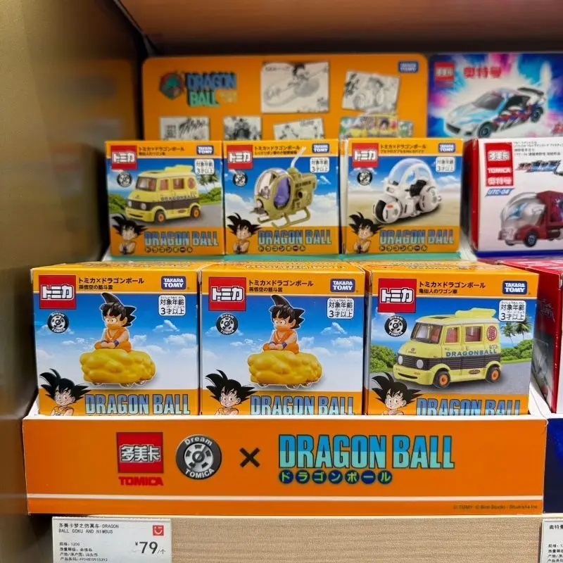 

Коллекционная модель автомобиля Dream Tomica x Dragon Ball: Red Ribbon Army Fighter & Kamesennin Wagon, литая под давлением, из сплава