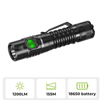 Wurkkos FC11C Nichia 519A Buck Circuit Hiking 18650 Flashlight Max ouput 1200 LM USB C Rechargeable EDC Torch Father's Day Gifts