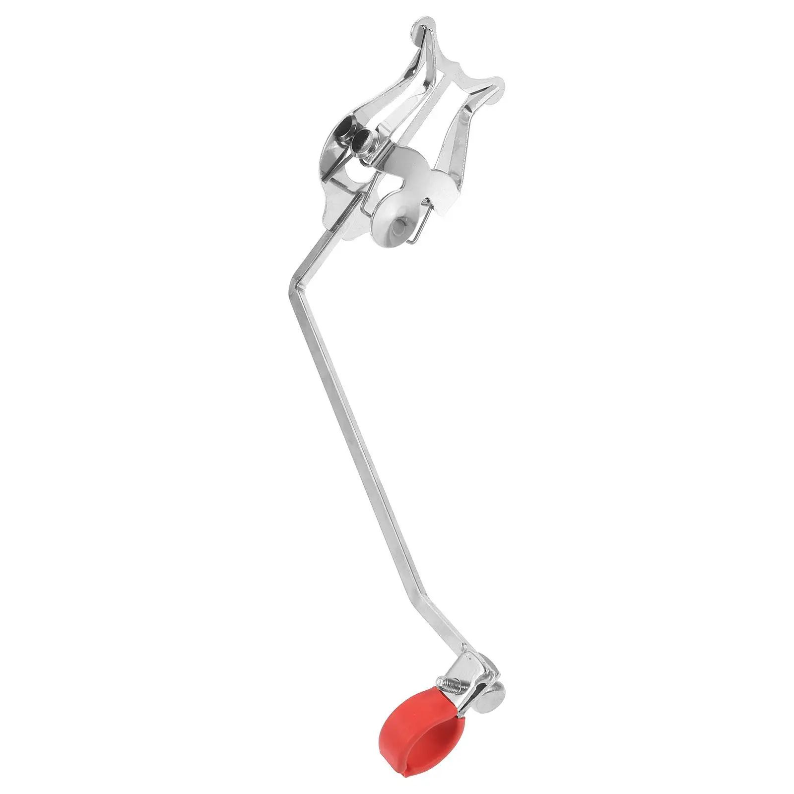 

Portable Horn Score Lyre Clips Red Metal Durable Compact Sheet Music Holder Trumpet Accessories Marching Band Replacement Flip