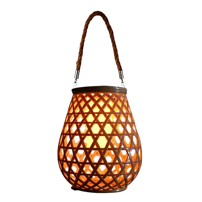 

Solar Lantern Outdoor Garden Solar Lantern Patio Lights Waterproof Rattan Art Chinese Retro Fashion Landscape Lighting For Court