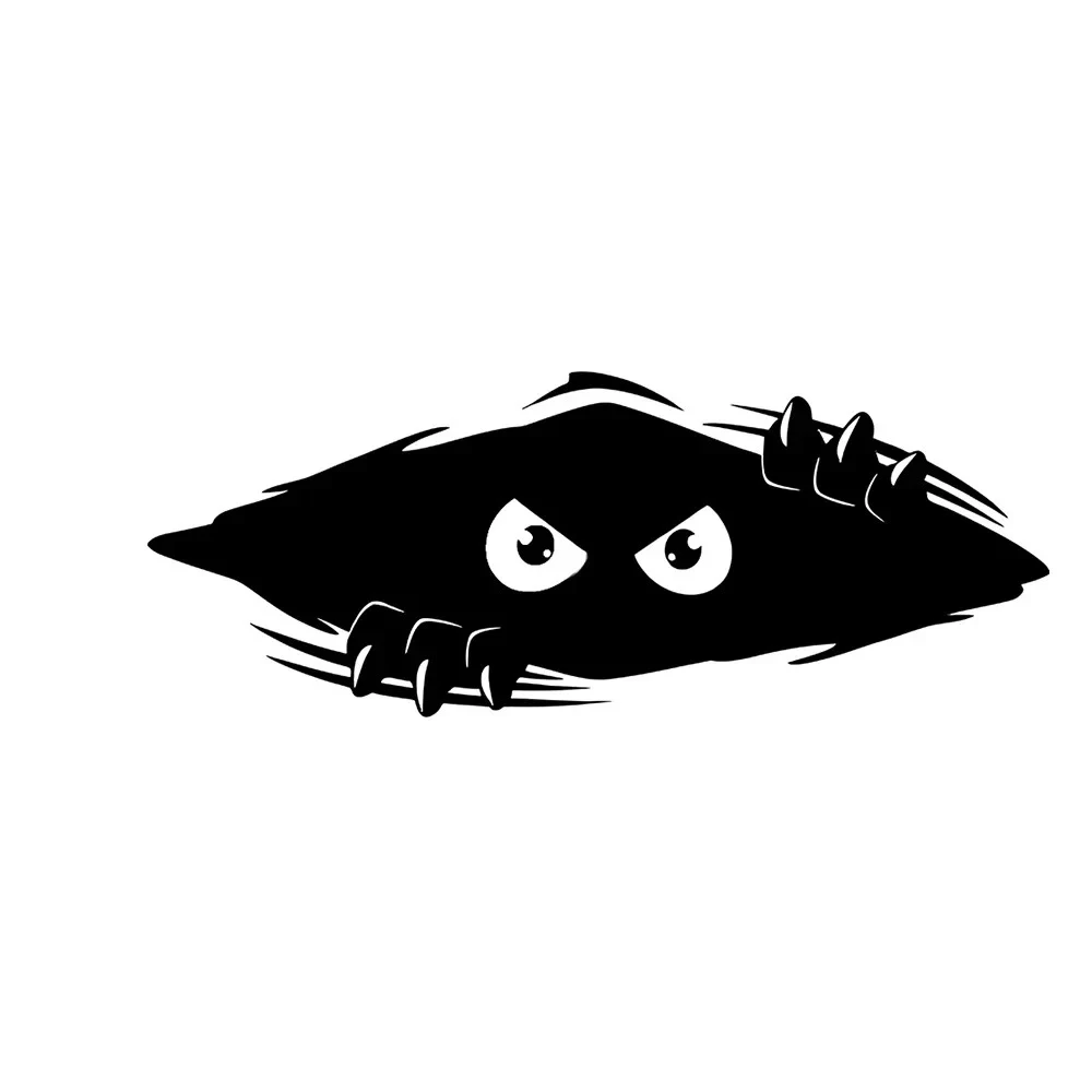 LYKX Funny Peep Monster Sticker Car Body Dents Scratches Cover Vinyl Film Decoration Stickers Auto Styling Decals