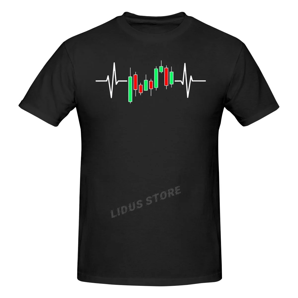 

Funny Trader Heartbeat Pulse Stock Market Trading T Shirts Graphic Cotton Streetwear Short Sleeve Birthday Gifts Summer T-shirt