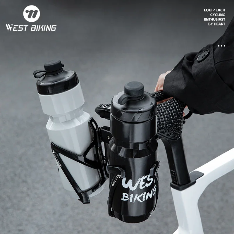 WEST BIKING Bicycle Water Bottle Cage Extension Mount for Bike Saddle Single/Double Bottles Holder Bicycle Modification Parts