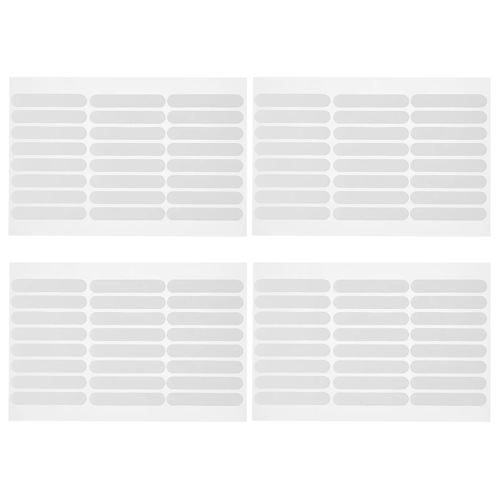 

4PCS Crystal Tape Full Transparent Double-sided Adhesive Display Strip Non-marking Nail Compact Size Easy Use No Cutting