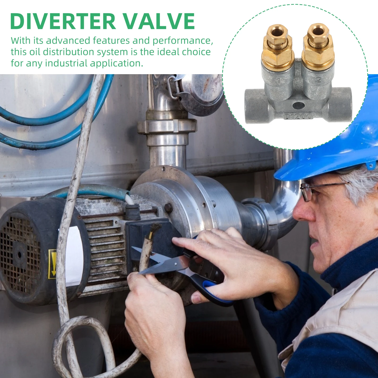 

Pressurized Oil Separator Diverter Valve Distributor High Pressure Metal Hydraulic Diversion Tool Efficient Lubrication