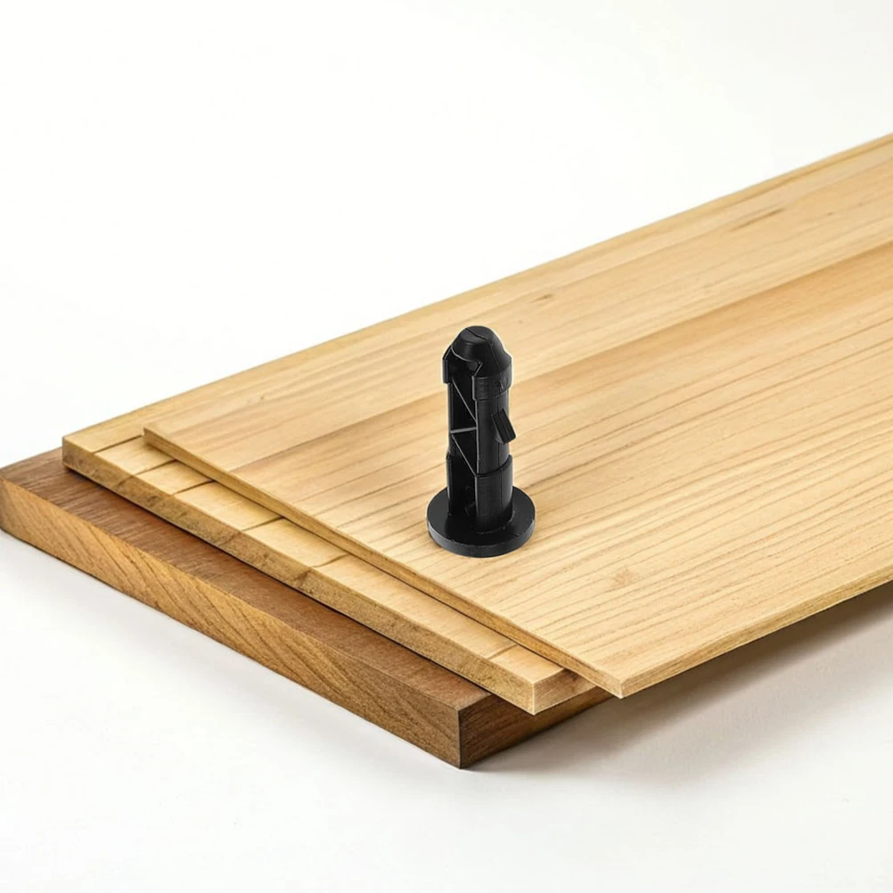 

20pcs Outdoor Accessories Black Plastic Bin Lid Clasps Replacement Garbage Locks Sturdy Axle Pin Design Easy