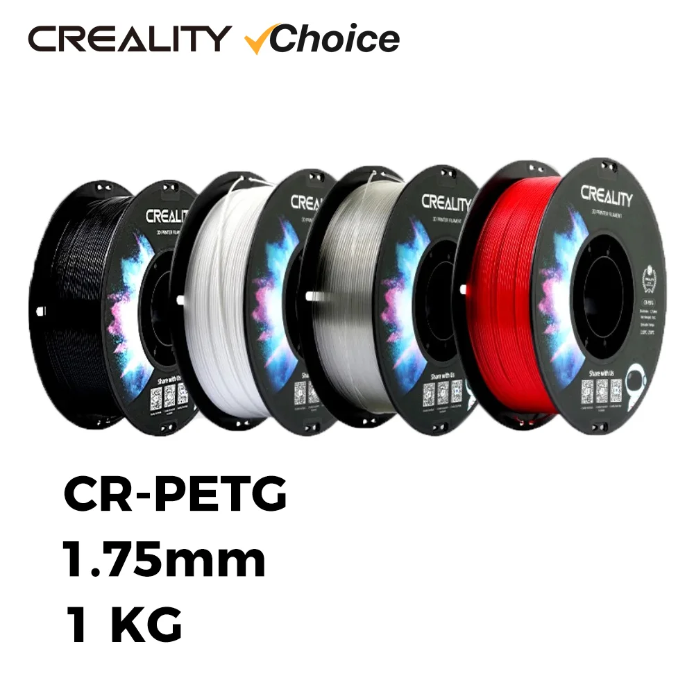 CREALITY Printer Original CR-PETG Filament 1KG 1.75mm 7 Colors Choose High Temperature Eco-friendly Odorless Non-toxic Excellent