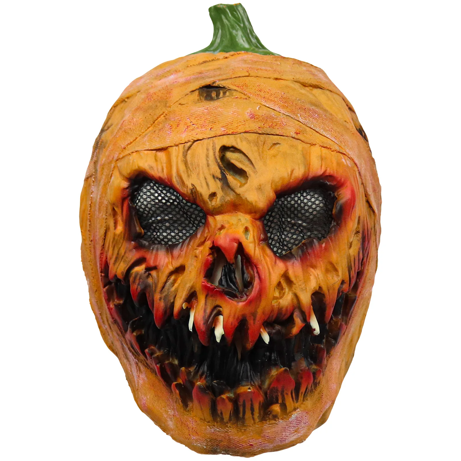 

Halloween pumpkin face mask, scary masquerade face cover, Halloween costume, party accessories