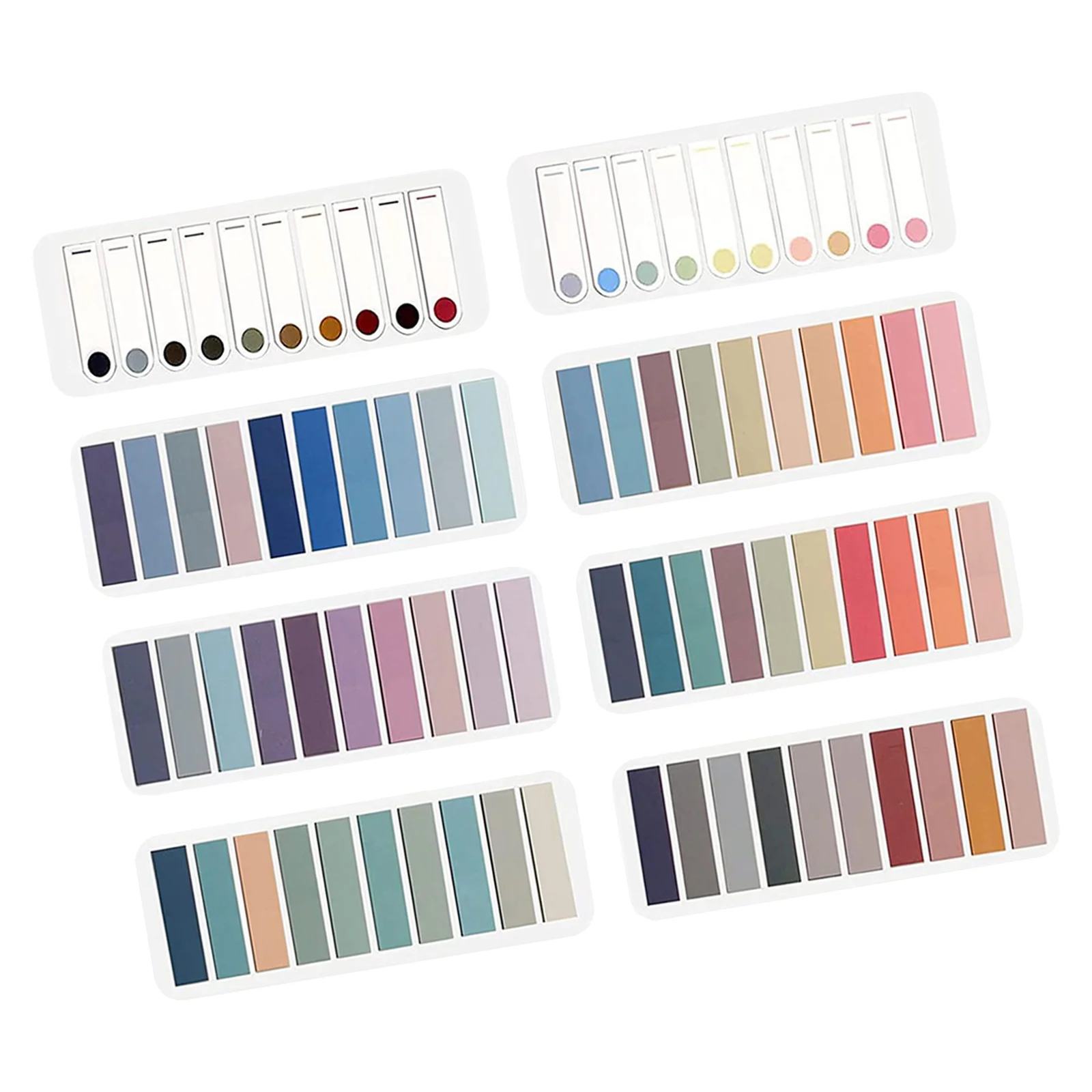 

Self-Adhesive Colored Highlight Strips For Books Portable Sentence Markers Reading Stickers Page Markers Index