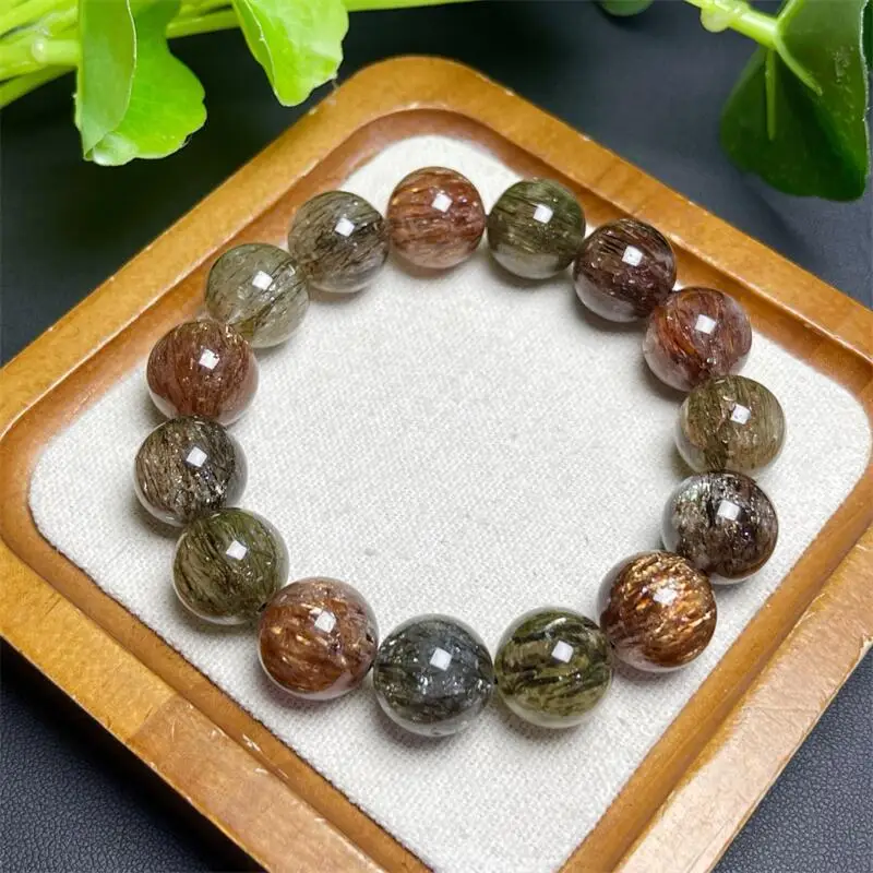 

Natural Black Gold super Seven Quartz Bracelet Healing Crystal Charm Bracelets for Women Energy Jewelry Gift 1PCS 9/11/14MM