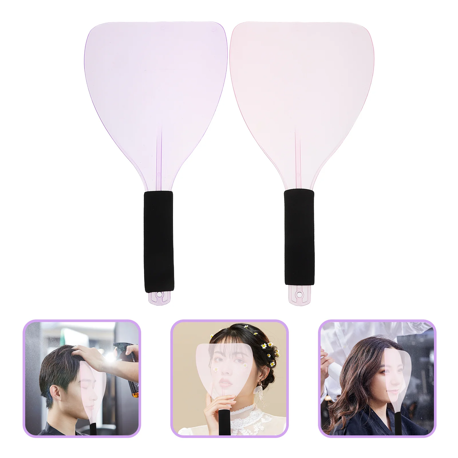 

2Pcs Face Spray Shield Haircut Coloring Protective Facial Mask for Salon Barbershop Hair Spray Face Protector Facial Protector