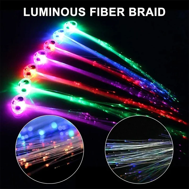 10/20/30Pcs Color Children and Adult LED Glow Hair Braid Butterfly Light Hairpin Novetly light Up Bar Party Halloween Decoration