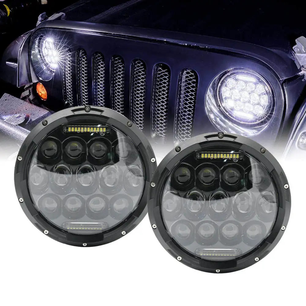 

7 inch LED Round Headlight 75wFor Honda BMW Motorcycle For 4x4 off-road,Wrangler,Nissan Safari,SUZUKI Samurai