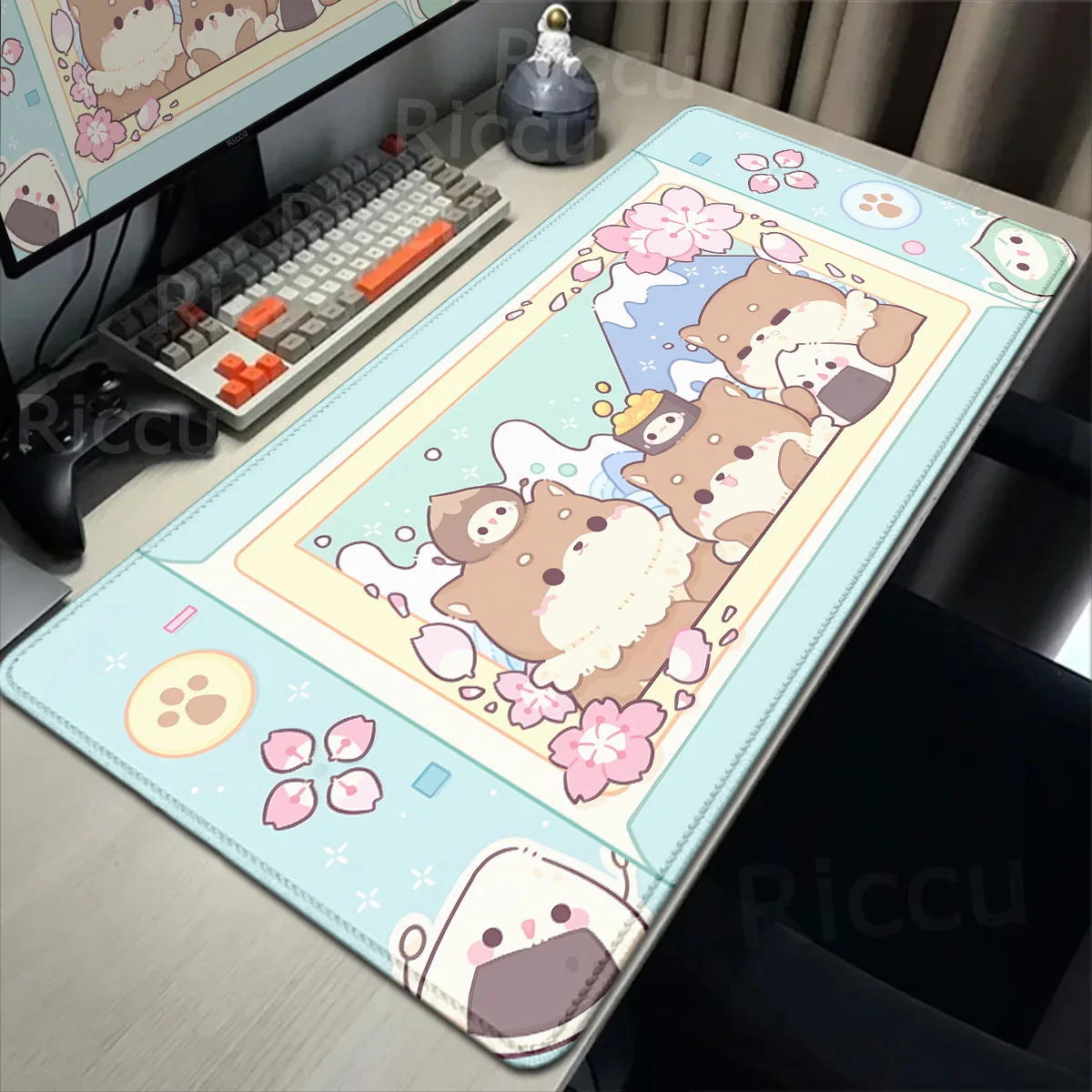 

Table Mat Kawaii Cute Rabbit Cartoon Switch Mousepad Large Gamer Keyboard Accessories 30x80cm Laptop Office Desk Protector Mat
