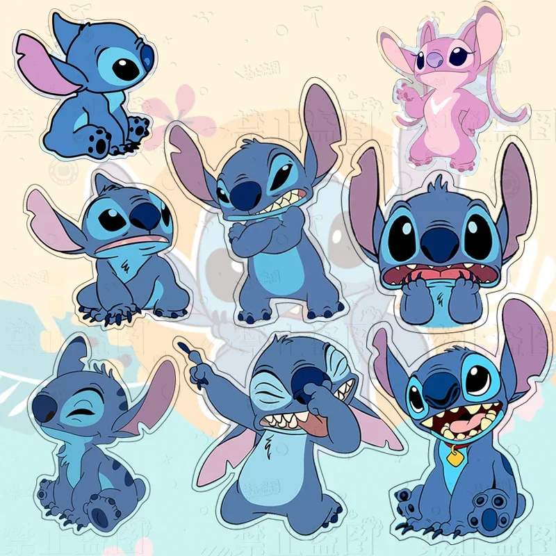 

8 Pcs/set Creative Lilo&Stitch Brooch Personalized Stitch Enamel Pin Backpack Clothing Jewelry Acrylic Badge Accessories Gifts