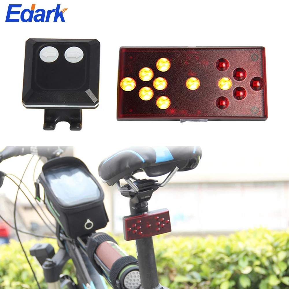 

1PCS Rechargeable Bike Tail Light LED Bike Rear Turn Signal Lights & Wireless Remote Control Multifunctional Modes Cycling Light