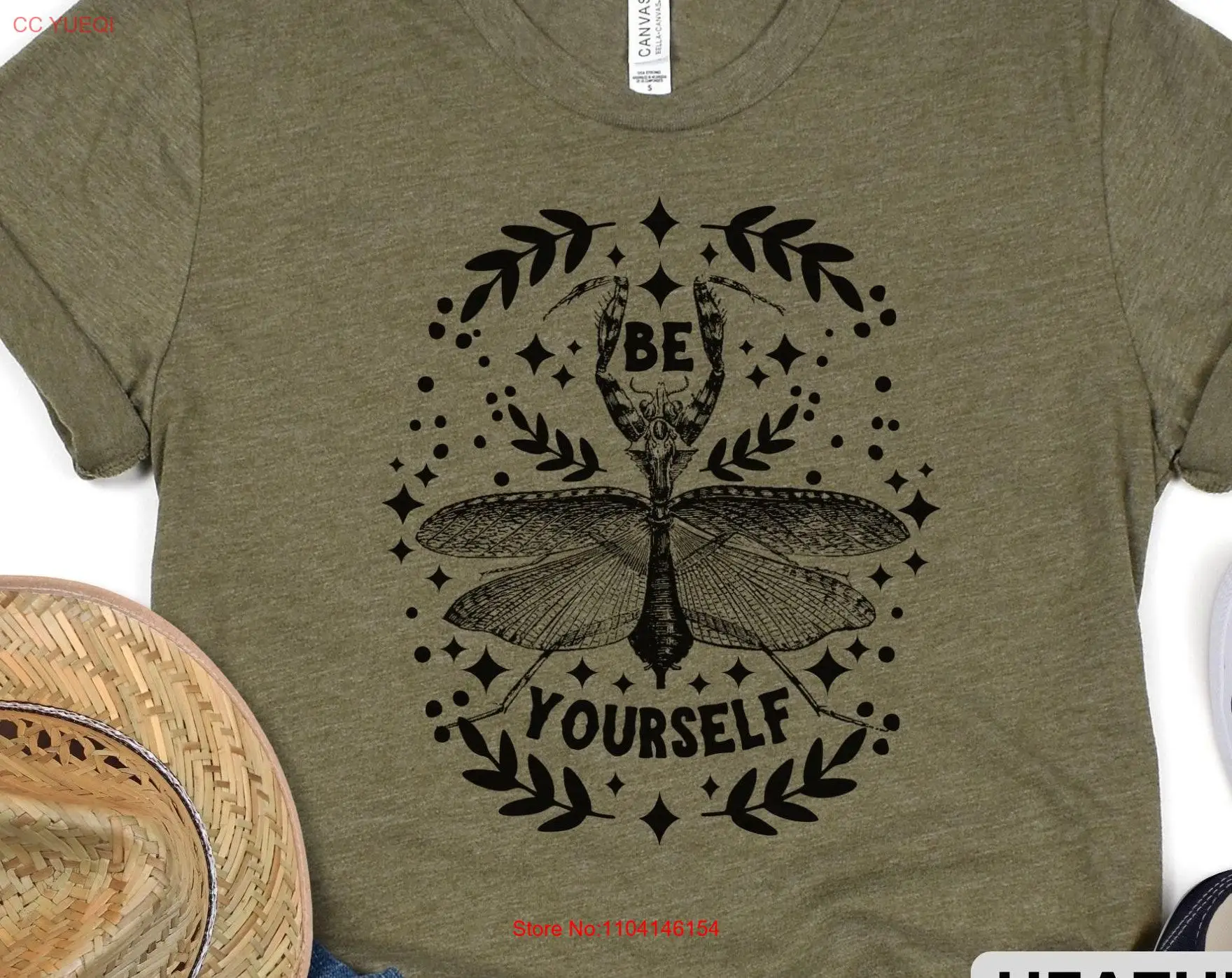 

Be Yourself Mantis Vintage Insect T Shirt Bug Entomology Enthusiast s Birthday For Lover long or short sleeves