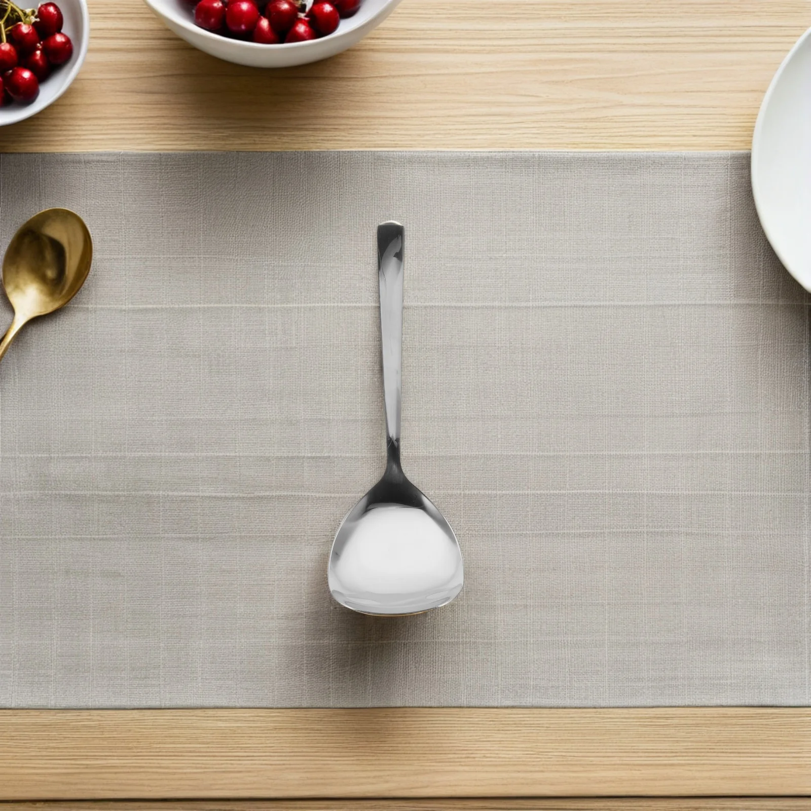 

10pcs Stainless Steel Serving Spoon Large Buffet Ladle For Rice Pasta Food Kitchen Utensils Portion Control Scoop Catering