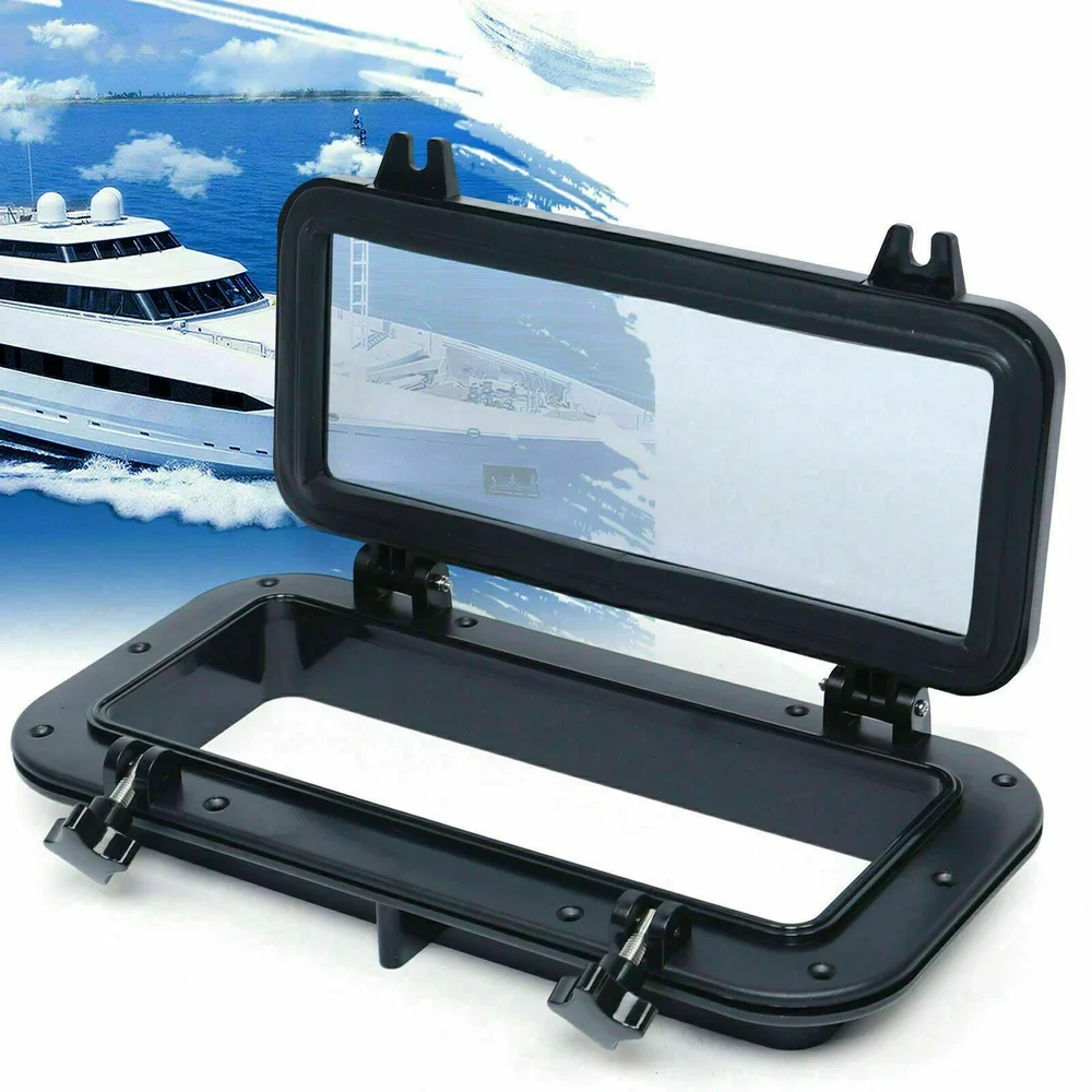 

8-10-дюймовый круглый/квадратный иллюминатор с отверстием для окна, портативный люк, люк из закаленного стекла из АБС-пластика для морской лодки, яхты, автофургона