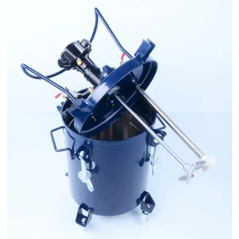 Stainless‑Steel Pneumatic Pressure Bucket Automatic Paint Spray Tank Discharge Sprayer for Paint Coating Spraying Operation