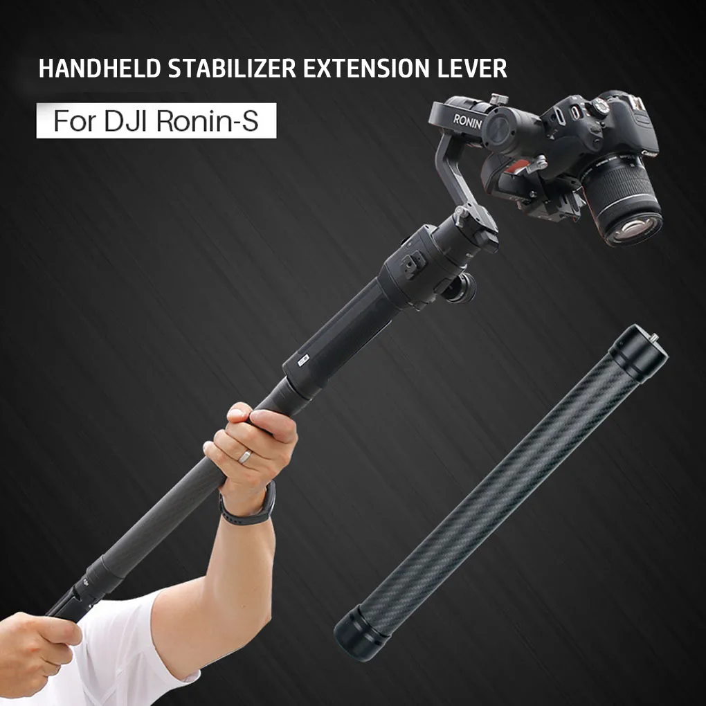 Camera Stabilizer Extension Rod Carbon Fiber Telescopic Monopod Pole Gimbal Extender Photography Replacement for Robbin