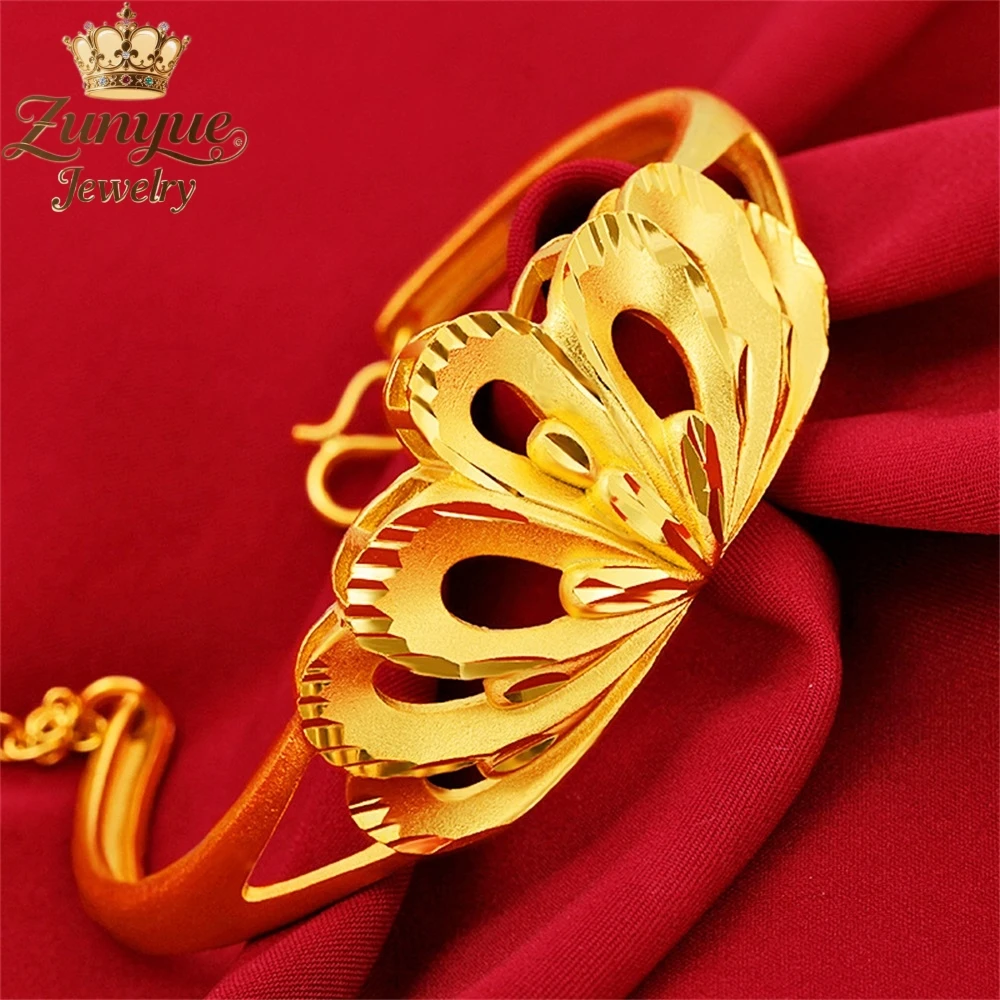 

Sand Gold Hollowed-Out Crown Bracelet Luxury Quality Jewelry Best Selling Handicraft Fashion Jewelry Exquisite Charms Popular